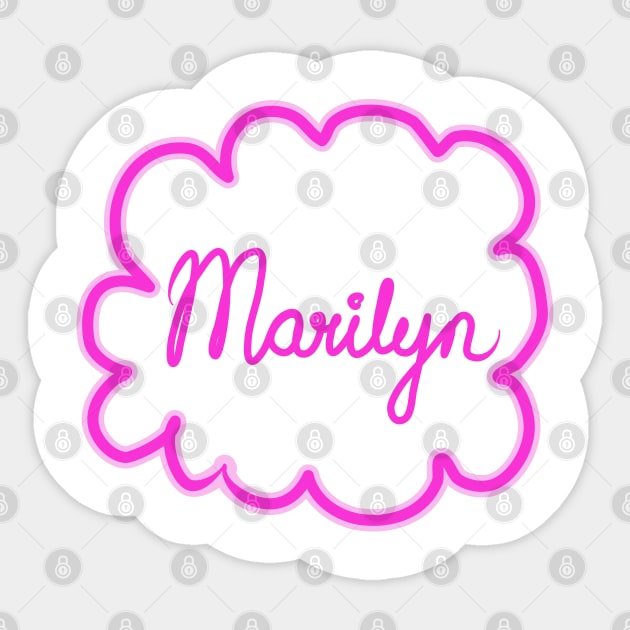 Marilyn. Female name. Sticker by grafinya